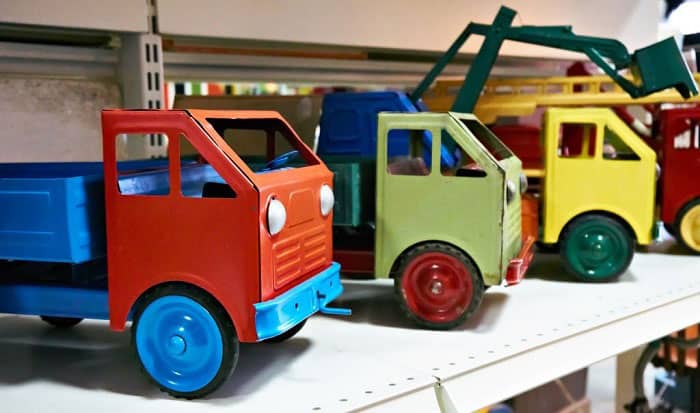 how to store large toy trucks