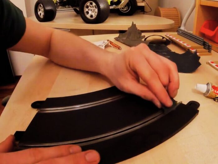 cleaning and maintenance slot car track